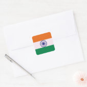Sticker Carré Tricolore indien Tiranga (Enveloppe)