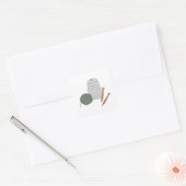 Sticker Carré Tricot