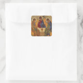Sticker Carré Trinity Rublev à la table (Sac)