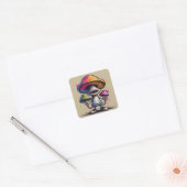 Sticker Carré Trippy Toadstool (Enveloppe)