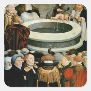 Sticker Carré Triptyque, panneau gauche, Philipp Melanchthon