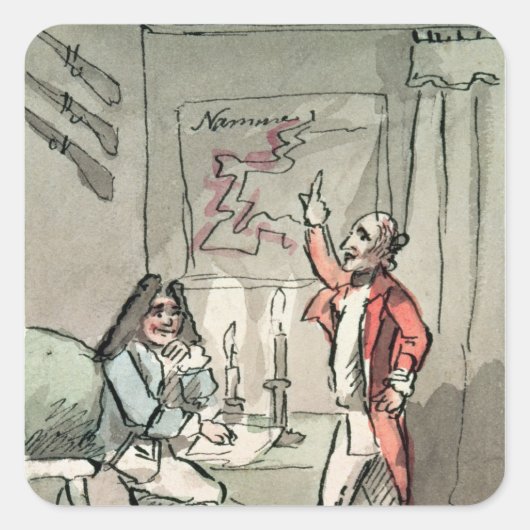 Sticker Carré Tristram Shandy, 1786 (Devant)