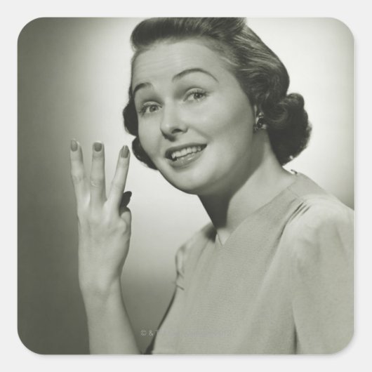 Sticker Carré Trois (Devant)