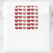 Sticker Carré Trois coeurs (Sac)