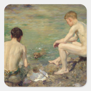 Sticker Carré Trois compagnons