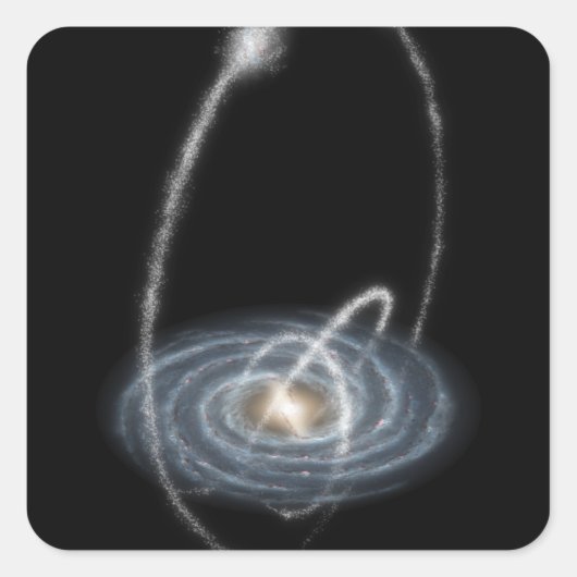 Sticker Carré Trois flux nouvellement découverts (Devant)