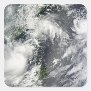 Sticker Carré Trois fortes tempêtes