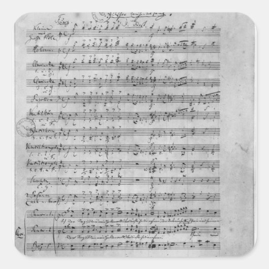 Sticker Carré Trois Lieder (Devant)