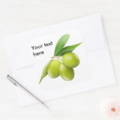 Sticker Carré Trois olives vertes (Enveloppe)