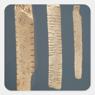 Sticker Carré Trois os décorés