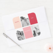 Sticker Carré Trois photos | Bonne Saint Valentin (Enveloppe)