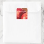 Sticker Carré Trois pommes rouges (Sac)
