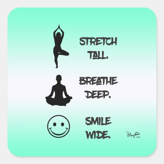 Sticker Carré Trois rappels simples (Devant)