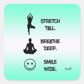 Sticker Carré Trois rappels simples