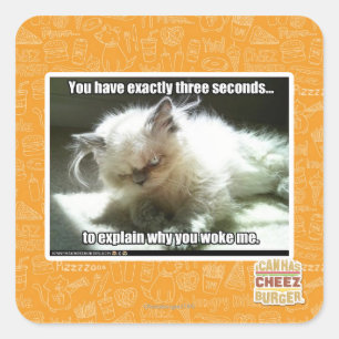 Sticker Carré Trois secondes