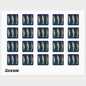 Sticker Carré Trois têtes de flèche (Feuille)