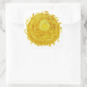 Sticker Carré Troisième art de guérison de Chakra #3 (Sac)