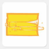 Sticker Carré Trombone (Devant)