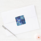 Sticker Carré tropical Abstrait (Enveloppe)