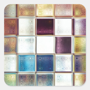 Sticker Carré Tropical Memories Mosaic Tile