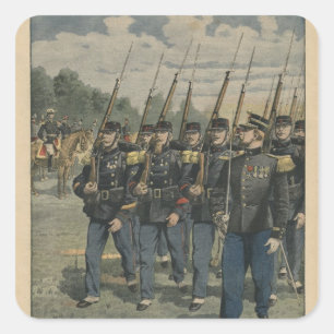 Sticker Carré Troupes d'élite de l'armée française