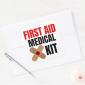 Sticker Carré Trousse médicale de premiers soins (Enveloppe)