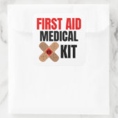 Sticker Carré Trousse médicale de premiers soins (Sac)