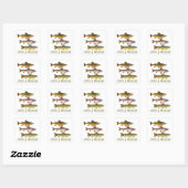 Sticker Carré Trout Catch and Release (Feuille)