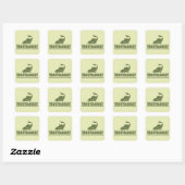 Sticker Carré Trout fishing (Feuille)