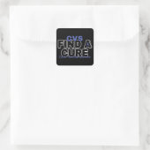 STICKER CARRÉ TROUVER UN CURE/BOLD...CVS (Sac)