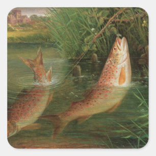 Sticker Carré Truite chez Winchester