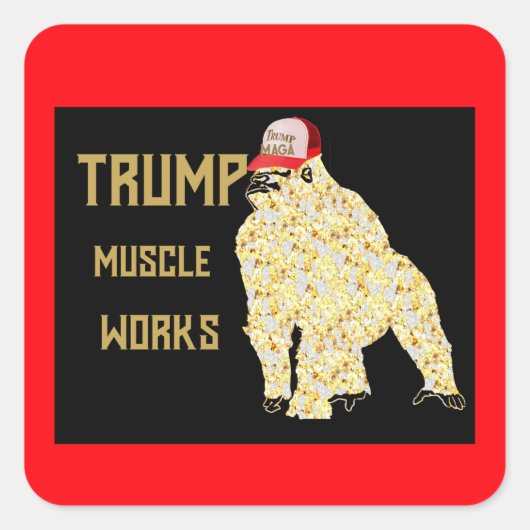STICKER CARRÉ TRUMP (Devant)