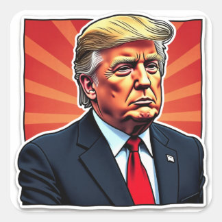 Sticker Carré Trump