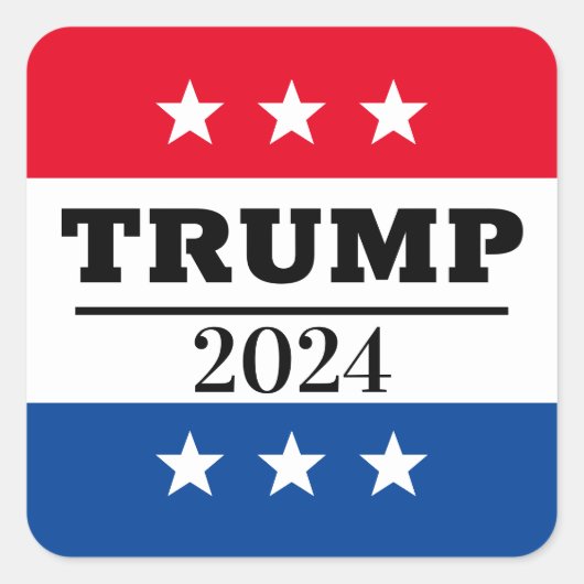 STICKER CARRÉ TRUMP 2024 (Devant)