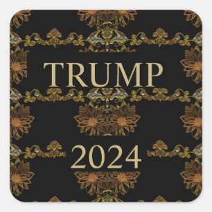 STICKER CARRÉ TRUMP 2024