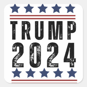 Sticker Carré Trump 2024