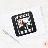 STICKER CARRÉ TRUMP 2024 RWB (Enveloppe)