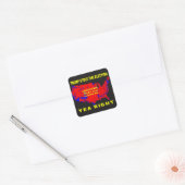STICKER CARRÉ TRUMP A VOLÉ L'ÉLECTION (Enveloppe)
