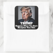 Sticker Carré Trump arrive (Sac)