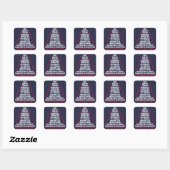 Sticker Carré Trump Aug (Feuille)