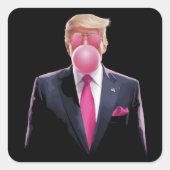 Sticker Carré Trump bulle spéculative (Devant)