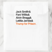 Sticker Carré Trump en prison (Sac)