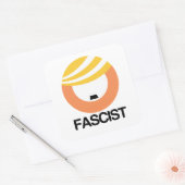 Sticker Carré Trump est un fasciste (Enveloppe)