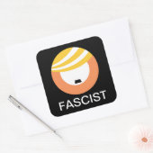 Sticker Carré Trump est un fasciste (Enveloppe)