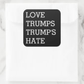 Sticker Carré Trump et Trump ont un amour juste (Sac)