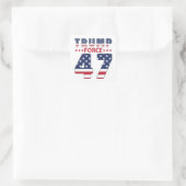 Sticker Carré Trump Force 47 (Sac)