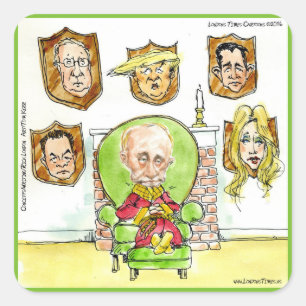 Sticker Carré Trump Is Poutine