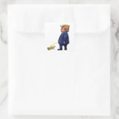 Sticker Carré Trump Pees sur la Constitution (Sac)