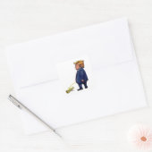 Sticker Carré Trump Pees sur la Constitution (Enveloppe)