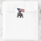 Sticker Carré Trump riding Elephant (Sac)